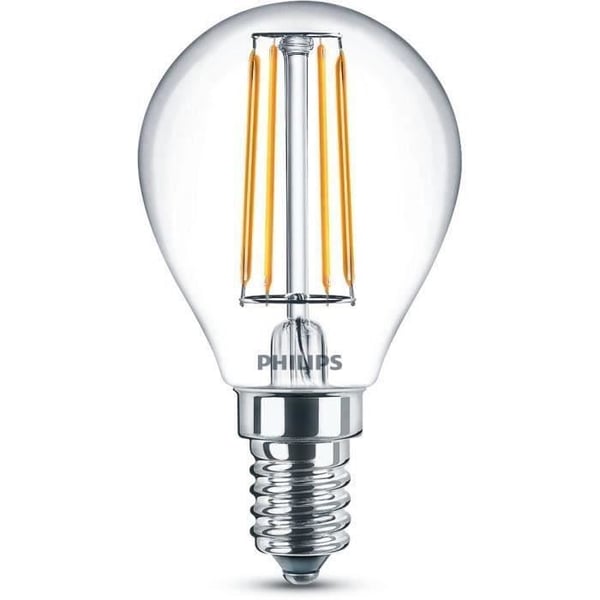 PHILIPS LED Classic 40W Sfærisk E14 Varm Hvid Ikke-Dæmpbar