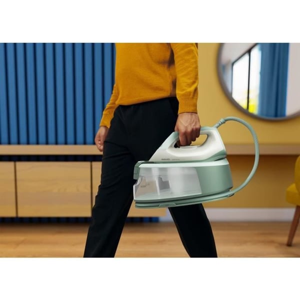PHILIPS PSG3010/70 Dampgenerator - Kompakt og praktisk - 1,2 l vandtank - Presseeffekt - Intelligent antikalksystem