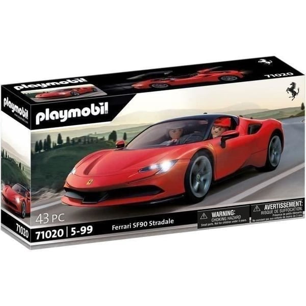 PLAYMOBIL 71020 Ferrari SF90 Stradale. Klassiske biler. Voksen. Samlerbil. 43 dele