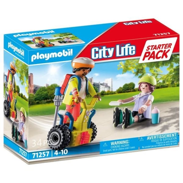 PLAYMOBIL 71257 Redningsmand med Segway. CityAction. Redningsmandskab. Starterpakke. Fra 4 år