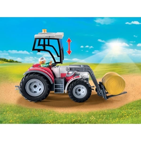 PLAYMOBIL 71305 Stor elektrisk traktor. Landliv. 31 dele. Fra 5 år.