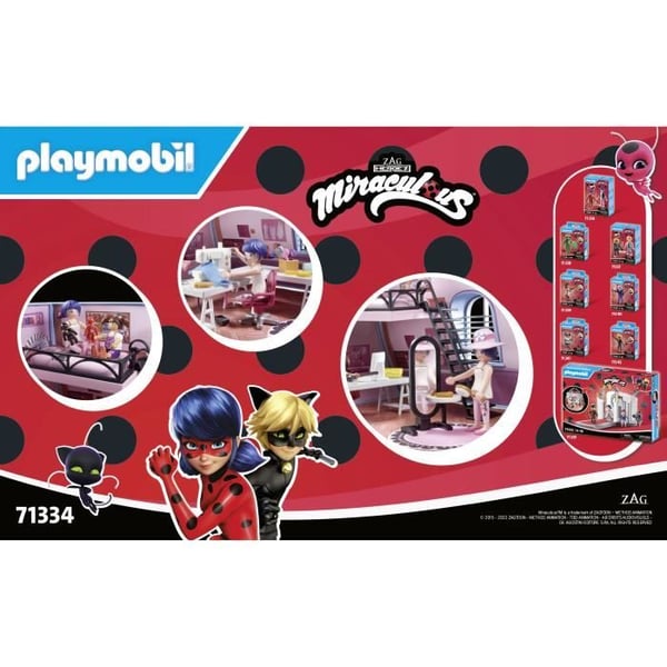 PLAYMOBIL 71334 Mirakuløse Marinettes værelse. Mirakuløs mariehøne. 73 dele. Fra 4 år