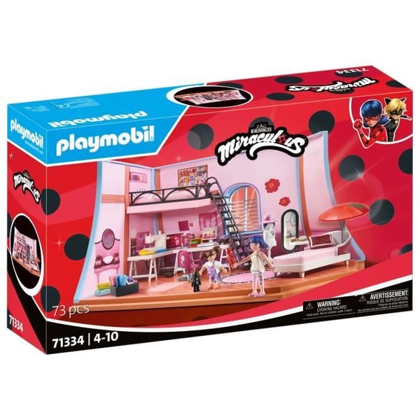 PLAYMOBIL 71334 Mirakuløse Marinettes værelse. Mirakuløs mariehøne. 73 dele. Fra 4 år