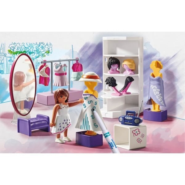 PLAYMOBIL Väri: Stylistityöpaja - PLAYMOBIL - Luo uusia tarinoita omilla väreilläsi - Sekoitus - 5 vuotta