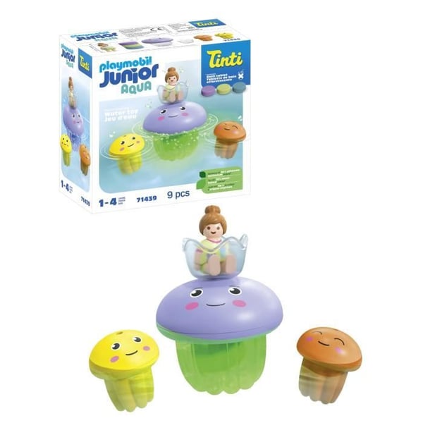 PLAYMOBIL Junior 71439 Manetfamilj. Junior AQUA Tinti. Badleksak. Från 12 månader