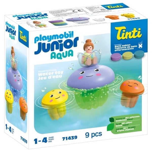 PLAYMOBIL Junior 71439 Manetfamilj. Junior AQUA Tinti. Badleksak. Från 12 månader