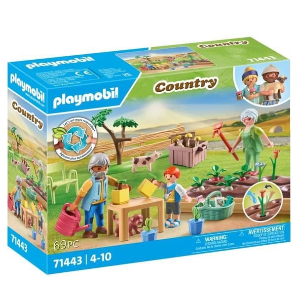 PLAYMOBIL 71443 Bedsteforældre og køkkenhave - Land - Fra 4 år