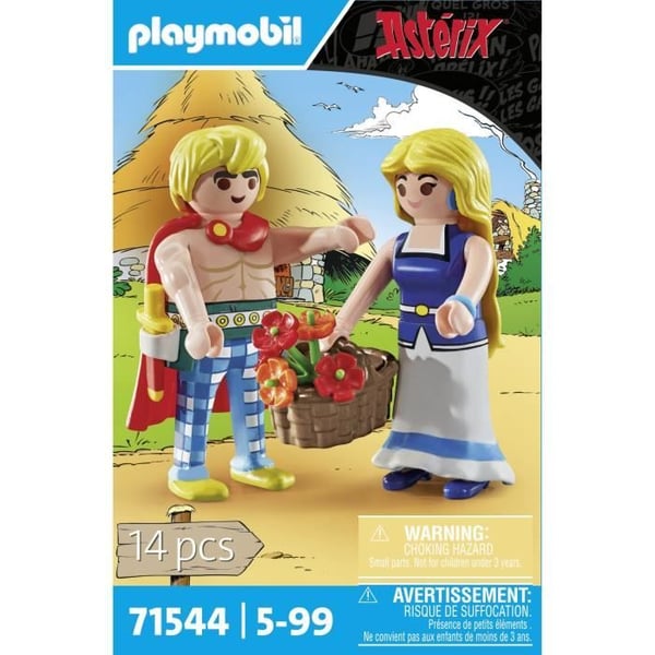 PLAYMOBIL 71544 Tragicomix og Falbala. Asterix-figurer. 14 dele. Fra 5 år.