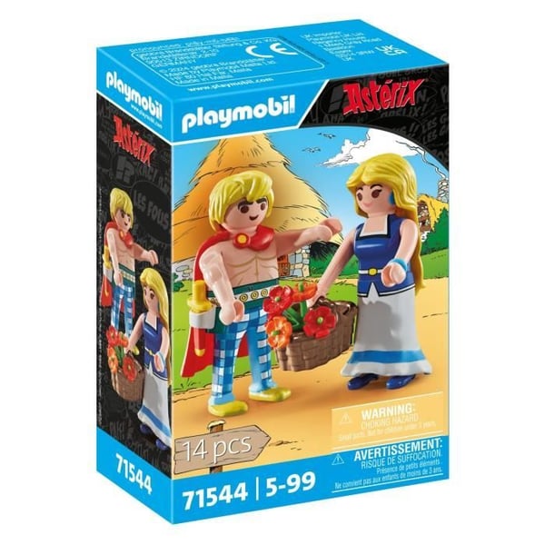 PLAYMOBIL 71544 Tragicomix og Falbala. Asterix-figurer. 14 dele. Fra 5 år.