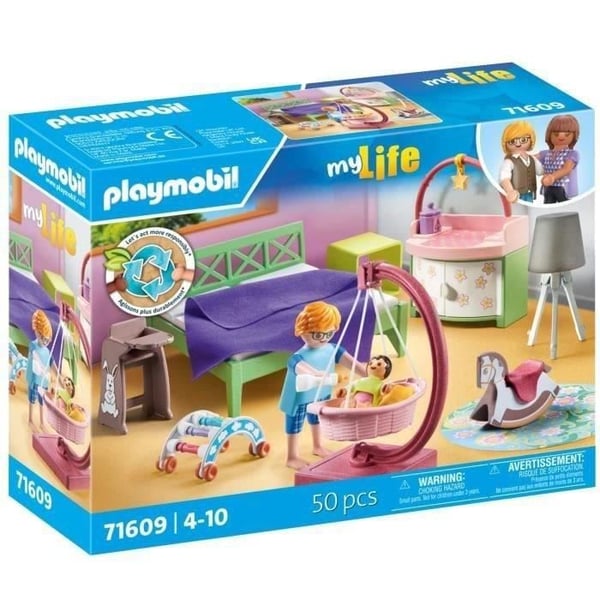 PLAYMOBIL 71609 Forældreværelse med hængeseng. Arkitektens hus. Mit liv. 50 dele. Fra 4 år