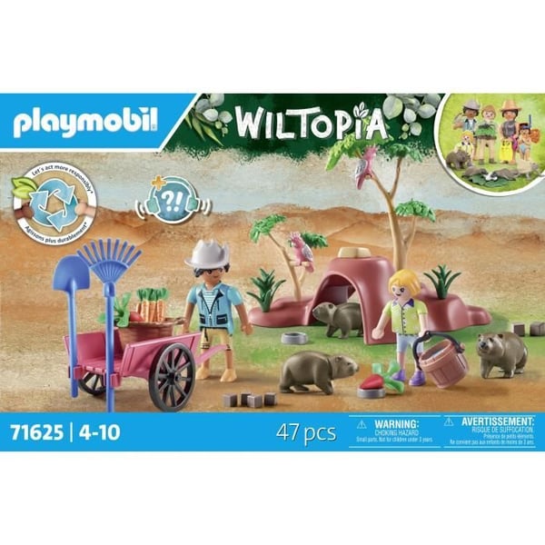 PLAYMOBIL 71625 Wombat-grave. Wiltopia. 47 dele. Fra 4 år