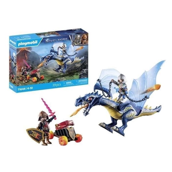 PLAYMOBIL 71644 Jagerfly med drager og kanoner. Novelmore. Dragon. 39 dele. Fra 4 år
