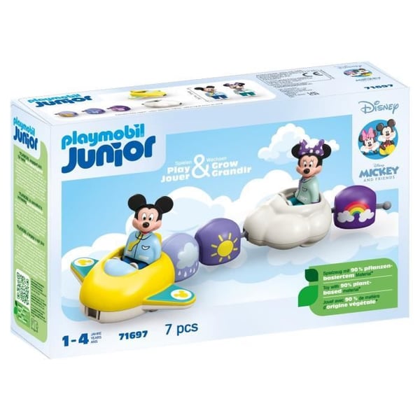 PLAYMOBIL Junior 71697 Mickey og Minnies skytog. Junior & Disney. Inkluderer Minnie. Mickey. Fra 12 måneder