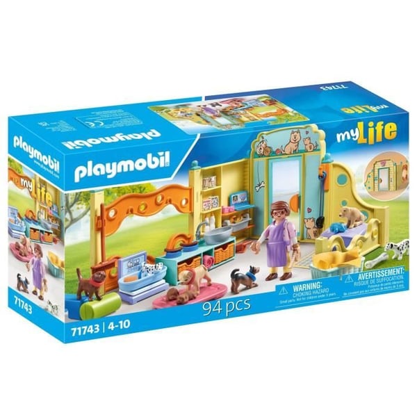 PLAYMOBIL 71743 Hundeplejecenter med 8 hunde og en hundepasser. Mit liv. 94 dele. Fra 4 år