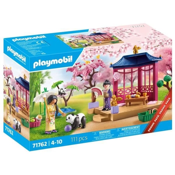 PLAYMOBIL 71762 Asiatisk trädgård med två figurer och pandor. Kampanjpaket. 111 delar. Från 4 år.