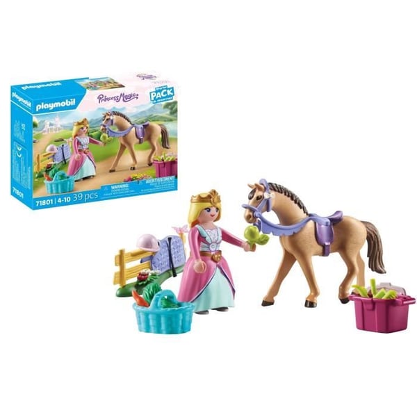 PLAYMOBIL 71801 Prinsessryttare. Häst- och ridutrustning. Prinsessmagi. 39 delar. Från 4 år
