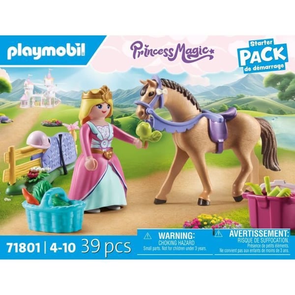 PLAYMOBIL 71801 Prinsessryttare. Häst- och ridutrustning. Prinsessmagi. 39 delar. Från 4 år