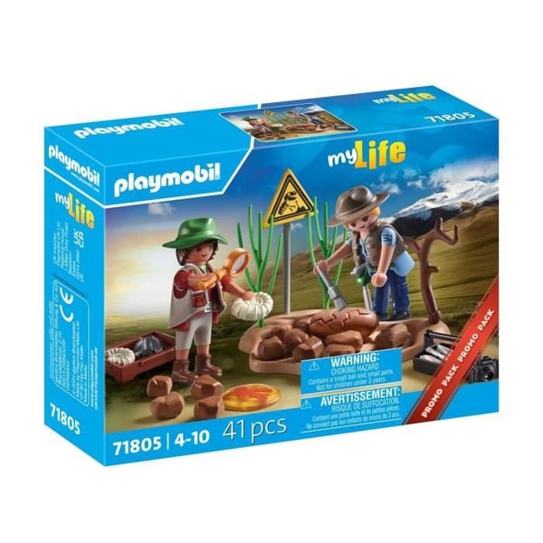 PLAYMOBIL 71805 Tutkijat ja paleontologinen kaivauspaikka fossiileineen. Elämäni. Dinosaurukset. 41 osaa. 4-vuotiaista ylöspäin.