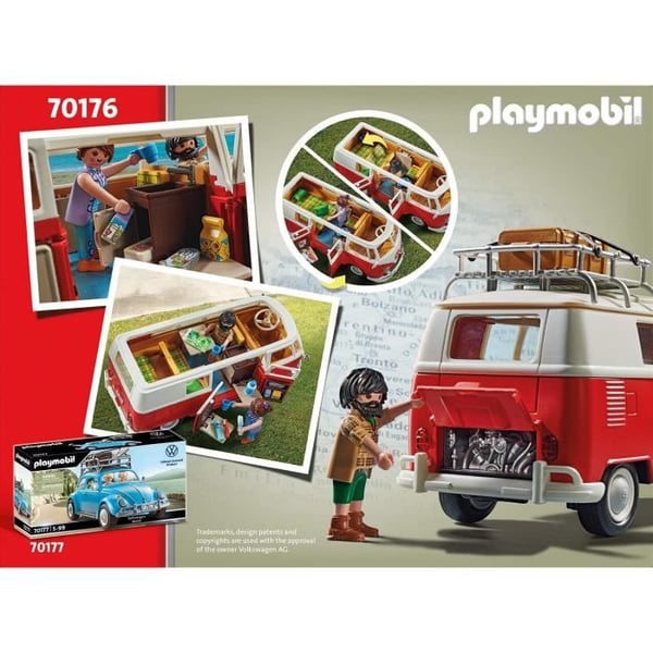 PLAYMOBIL 70176 Volkswagen T1 Kombi. Klassiske biler. Voksen. Samlerbil