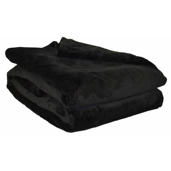 TOISON D'OR - Tæppe - Mikroflanel - 130x170cm - Sort TOISON D'OR - Tæppe - Mikroflanel - 130x170cm - Sort