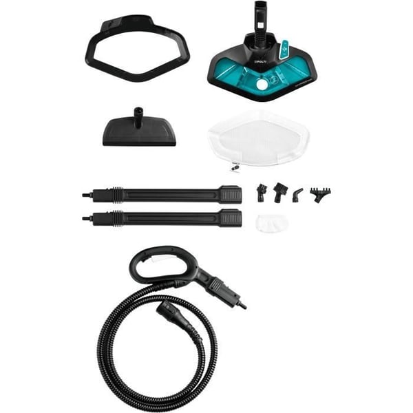 POLTI VAPORETTO SMART 100 T - Höyrypesuri - rajaton käyttöaika - 4 BAR - 110 g/min - 1500 W - 9 lisäosaa - Turkoosi