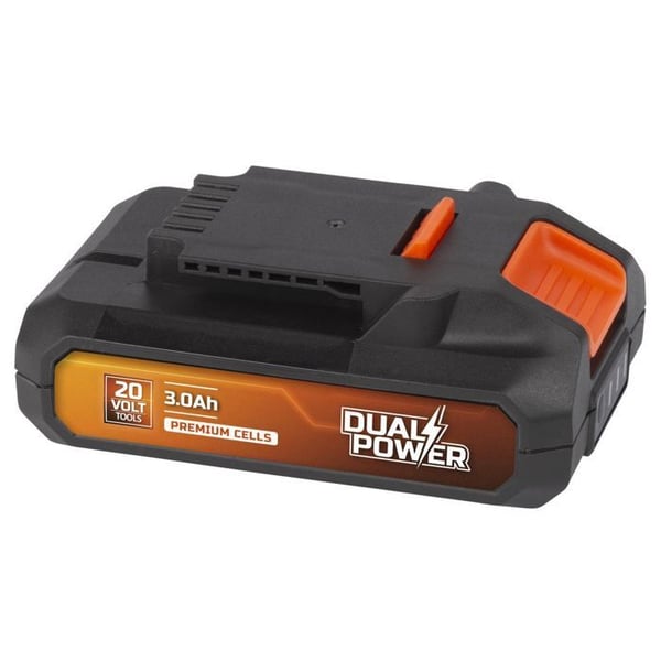 Kaksoistehoinen POWDP9023-akku - 20 V:n johdottomille tee-se-itse-työkaluille - virran merkkivalo - akkualusta