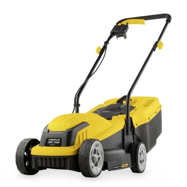 Elektrisk plæneklipper - POWERPLUS - POWEG62203 - 1000 W - 320 mm Ø - Med opsamling og bagudkast