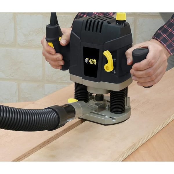 FARTOOLS PRO - ER 1300 Elektrisk Fräs 1300 W. 8/12 mm Spännhylsa Kapacitet - 115470