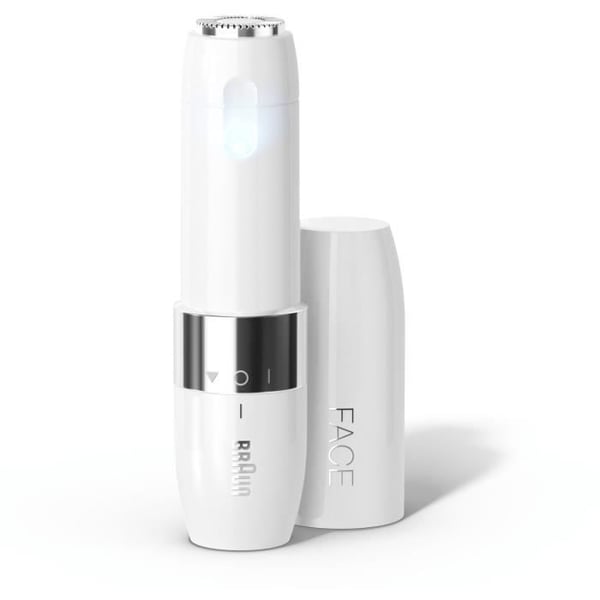 Braun Face Mini FS1000 elektrisk rakapparat för kvinnor - smart ljusfunktion - vit