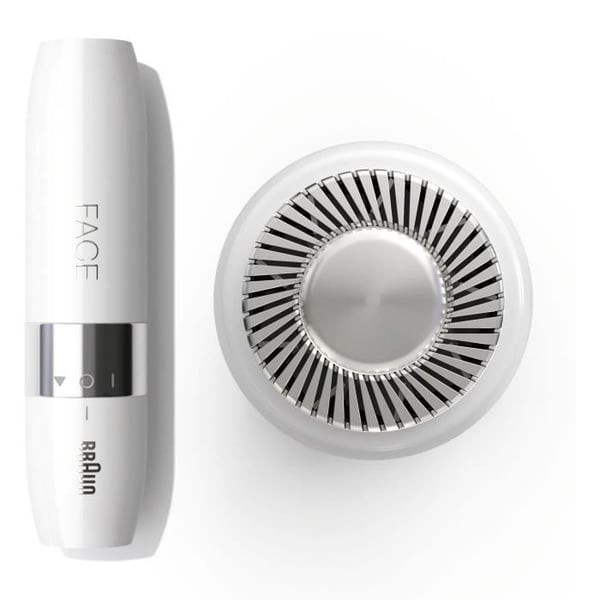 Braun Face Mini FS1000 elektrisk rakapparat för kvinnor - smart ljusfunktion - vit