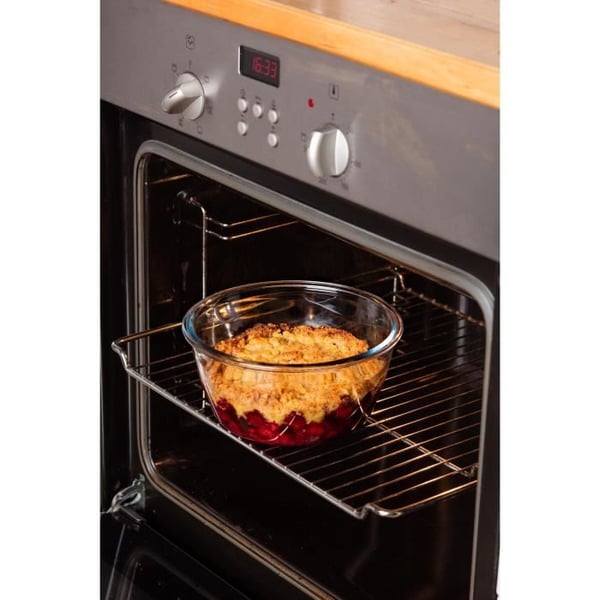 Rund æske med låg - PYREX - 1451032 - 11 cm - 200 ml - Cook & Go - Borosilikatglasbund