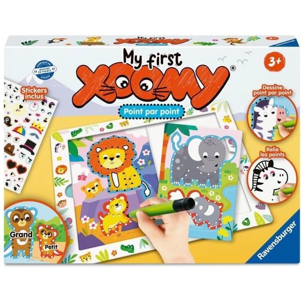 Mine første Xooms. Prik til prik. Mine første tegninger. Tegning. Kreativ fritid. Fra 3 år. 23752. Ravensburger