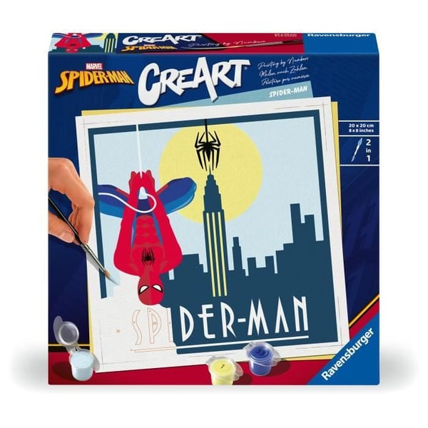 CreArt 20x20 cm Spider-Man. Kreativ fritid. 23891. Ravensburger