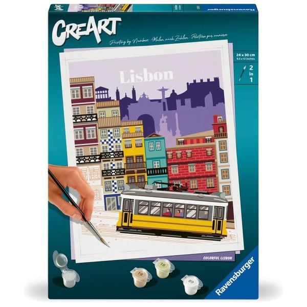 CreArt 24x30 cm Lissabon. Afslappende og kreative aktiviteter. 25522. Ravensburger