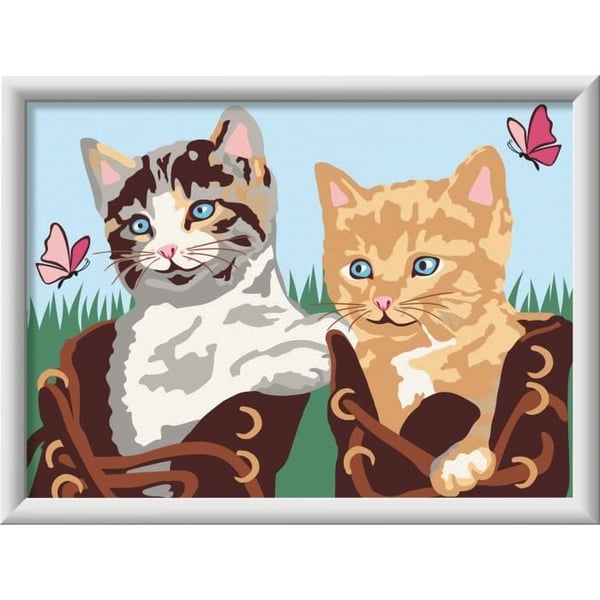 CreArt Kids 18x24cm. Mal efter tal. Killinger og sko. Mal efter tal-sæt. Fra 7 år. 25528. Ravensburger