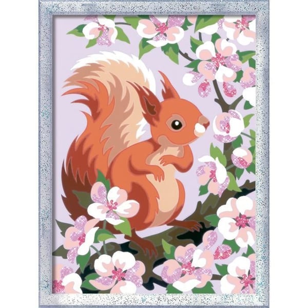CreArt Kids 18x24cm egern om foråret. Mal efter tal-sæt. Fra 9 år. 25837. Ravensburger