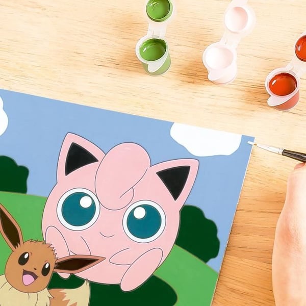 CreArt Kids 18x24cm Pokémon. Målarset med siffror. ArtNumber. Från 7 år. 25839. Ravensburger