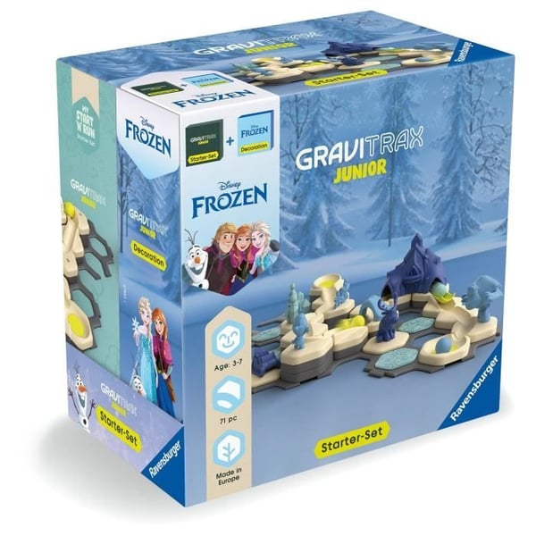 Gravitrax Junior Starter Set Frozen. Kuglebane. 71 dele. Ravensburger 73385. Fra 3 år