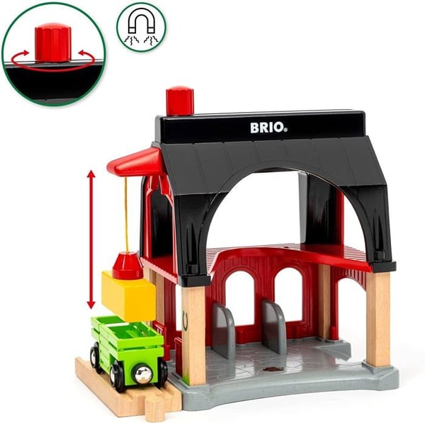 BRIO World - 36012 - Eläinlava - Puinen junasetti - Lisävaruste - Lelu pojille ja tytöille 3-vuotiaista ylöspäin
