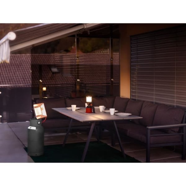ROTHENBERGER Infraröd byggvärmare - 4200 W - Med tryckregulator och slang - Låg - Grå