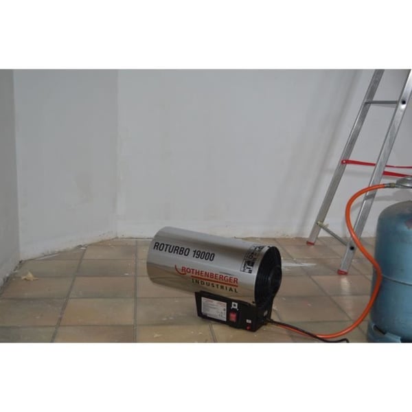 Varmluftsgenerator - ROTHENBERGER - Roturbo 12000 - 12 kW - Låg - Grå