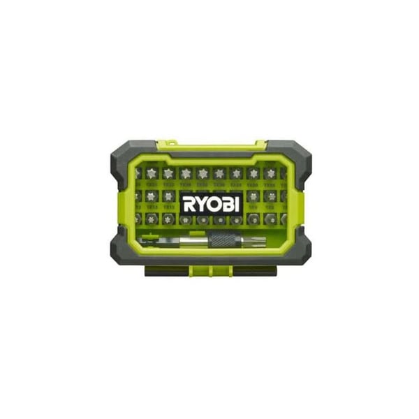 RYOBI Forstærket Sæt 32 Torx T7-T40 Skruetrækkerbits - Hurtigudløsende Bitholder RAK32TSD
