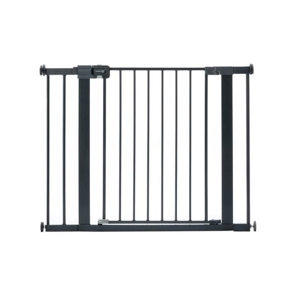 Barngrind i metall med lätt stängning - SAFETY 1ST - Justerbar från 73 till 80 cm - Antracit - Metall