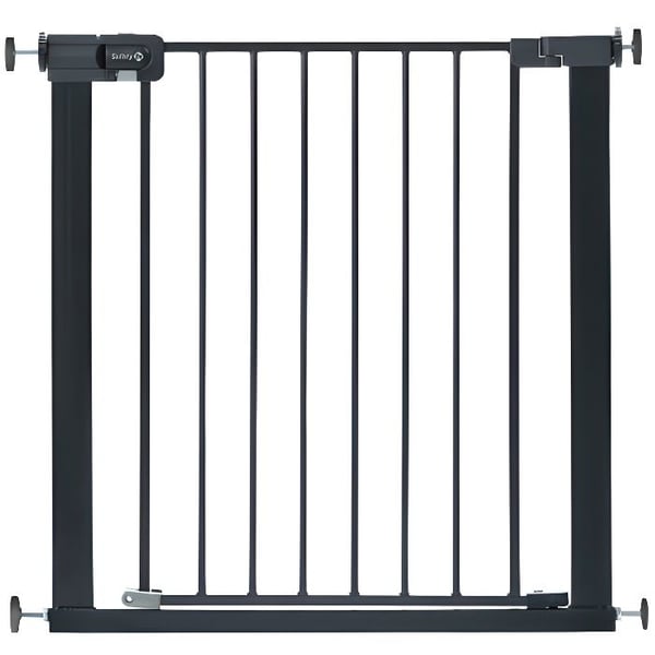 Barngrind i metall med lätt stängning - SAFETY 1ST - Justerbar från 73 till 80 cm - Antracit - Metall