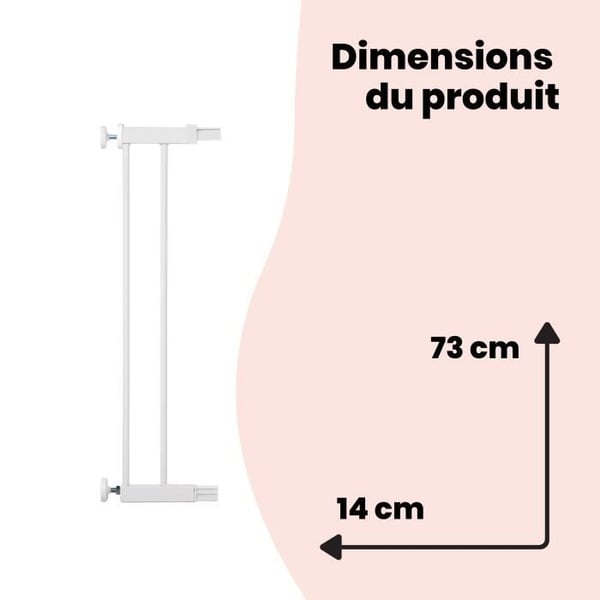SF1 Esteen jatkopala 14 cm Valkoinen