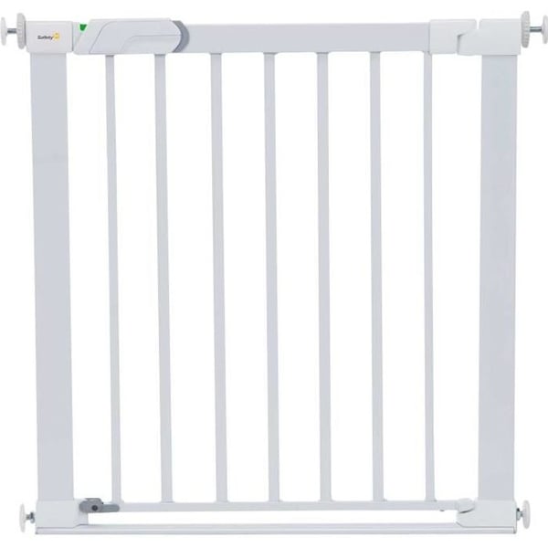 Säkerhetsgrind med platt steg - SAFETY 1ST - Vit - Metall - 73 cm - Tryck - Blandad