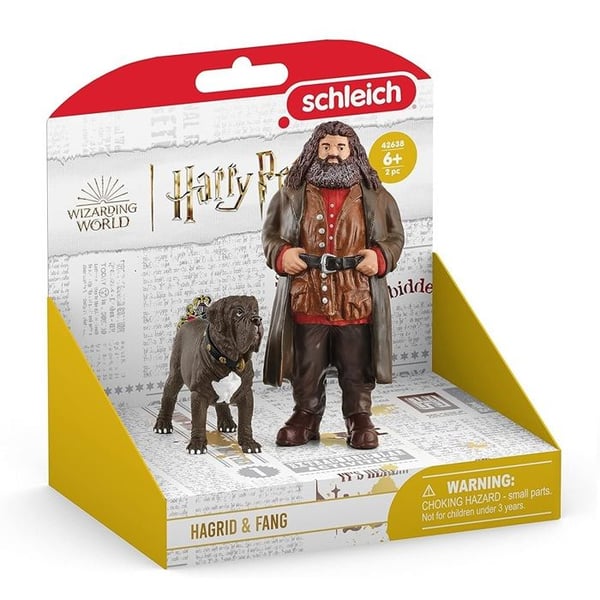 Hagrid och Fang. Figur från Harry Potter-universumet. För barn från 6 år. 8 x 11,5 x 13 cm - Schleich 42638 Trollkarlsvärlden