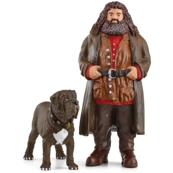 Hagrid och Fang. Figur från Harry Potter-universumet. För barn från 6 år. 8 x 11,5 x 13 cm - Schleich 42638 Trollkarlsvärlden