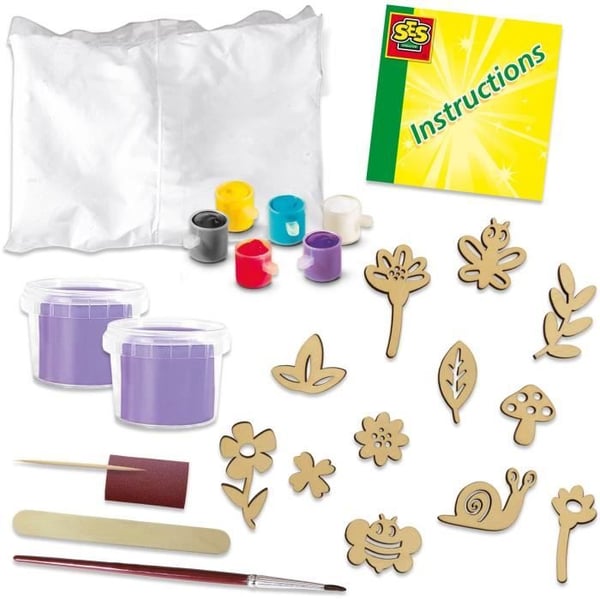 Gjutning och reliefmålning/botaniskt tema - Kreativa hobbyer - SES CREATIVE - Skapa de vackraste gipsplattorna.