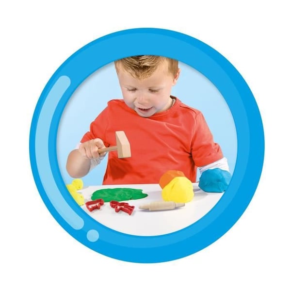 Muovailuvahasarja - Ensimmäiseni - Megasarja työkaluineen - Keltainen - Lapsille 12 kuukaudesta 4 vuoteen